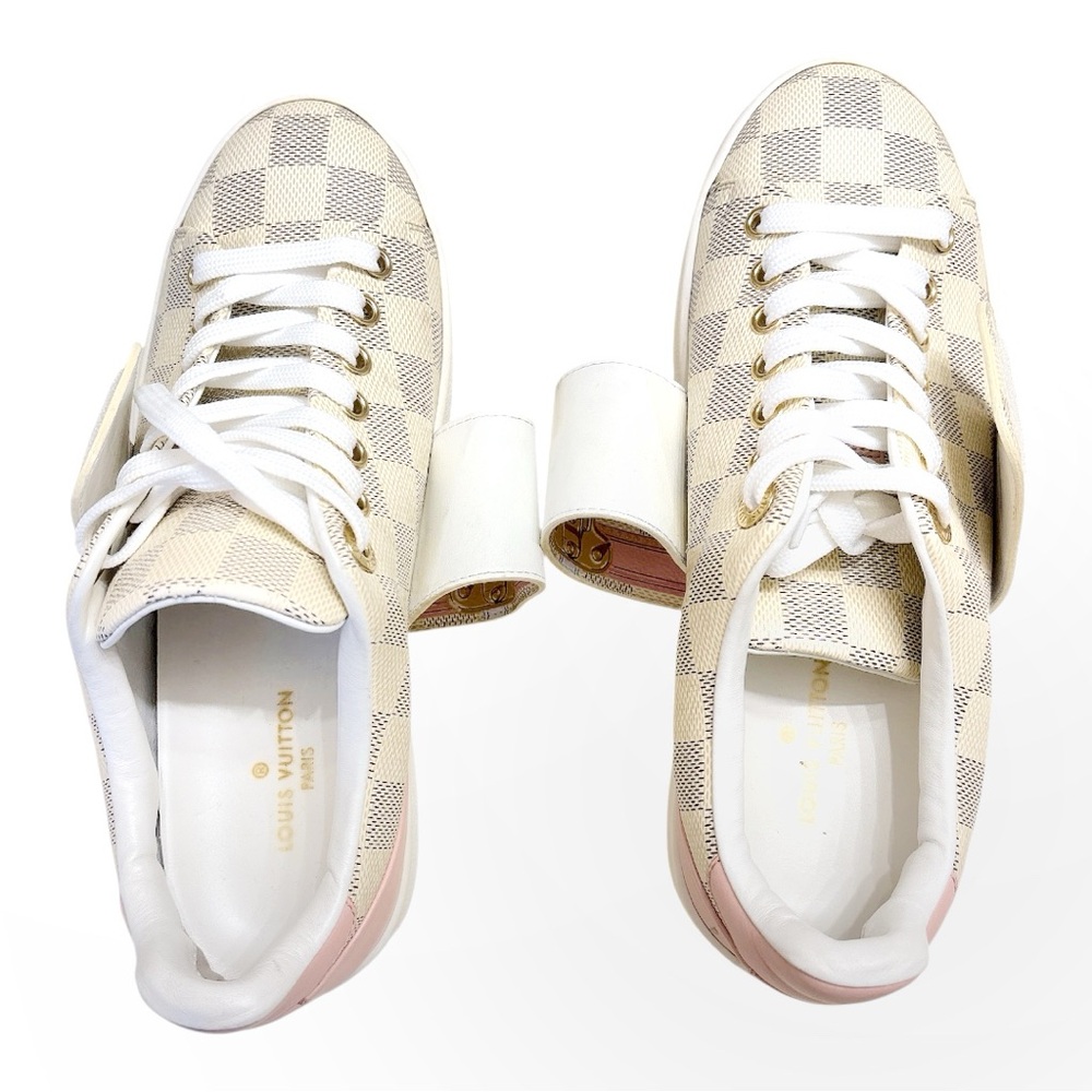 Louis Vuitton Frontrow Azur Damier Sneakers EU 37 US 7 Limited Edition - Picture 10 of 10